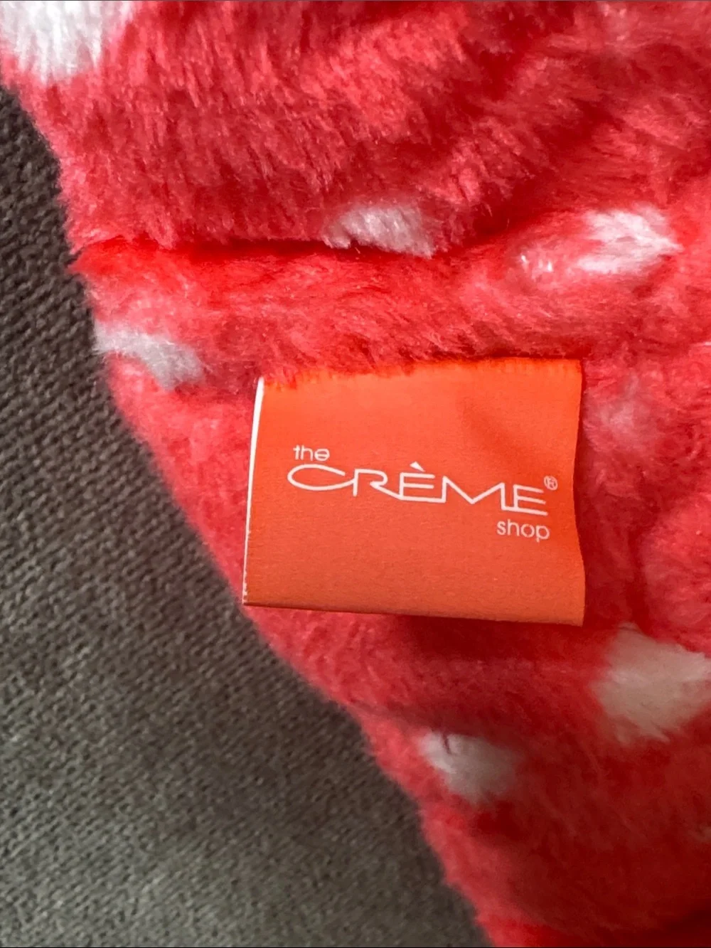The Crème Shop Hello Kitty Plush Spa Headband White Bow Red Polka Dot NEW